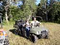 Mike Gordon (L) & David Herd with the pick up wagon.