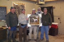 The 2013 Winner's painting presented by the Futurity crew to handler Jimmy Wirths for his fine dog, Legacy.