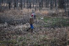 Bill and his dog Rowdey on a find.
