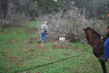 Shawn Rowan with Redneck Rex on one of his many finds.