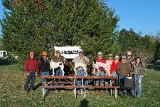 Open Derby Winner's 1st Roxie w/ Jeff Markham; 2nd Hill Country's Sage w/ Steve Schiber, 3rd Pete w/ Mike Sandifer. 