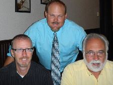(l to r) NBHA Secretary/3rd VP Greg Blair, WI State Director Tom Waite, Purina Representative Dean Reinke