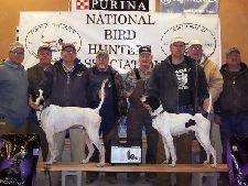 Championship Winner

LEFT TO RIGHT: TIM PENN, KEVIN WESTERN, DOUG MEYER WITH GREYPOINTE GLADIATOR, CHUCK DAVIS JUDGE, CHARLIE BEELER JUDGE, L.G. BERNARD WITH DU’MORE BACK IN BLACK, LARRY CARPENTER, JOE ZIMMER
