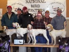 Jerry D. Kilgore Puppy Classic winner

LEFT TO RIGHT:  ALAN WORTH WITH PAINTE ME GOLD, CHARLIE BEELER JUDGE, JOE SHEARER WITH ROUND TABLES LAST KNIGHT, CHUCK DAVIS JUDGE, MILDRED TAYLOR WITH SHOCKAMO, BOBBY TAYLOR, TIM PENN WITH PENROSA JANE DOE